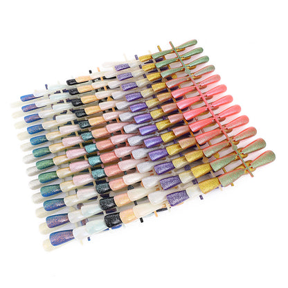 Nail art set with glitter and elegant transitions Acalora