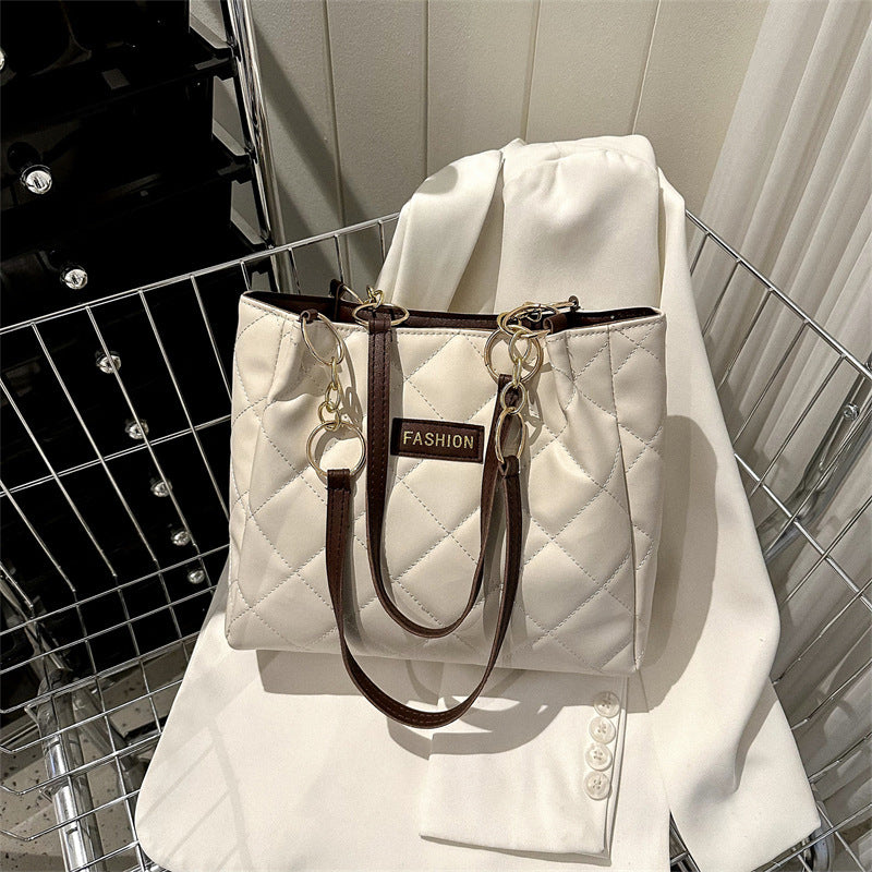 Elegant Quilted Tote Bag Acalora
