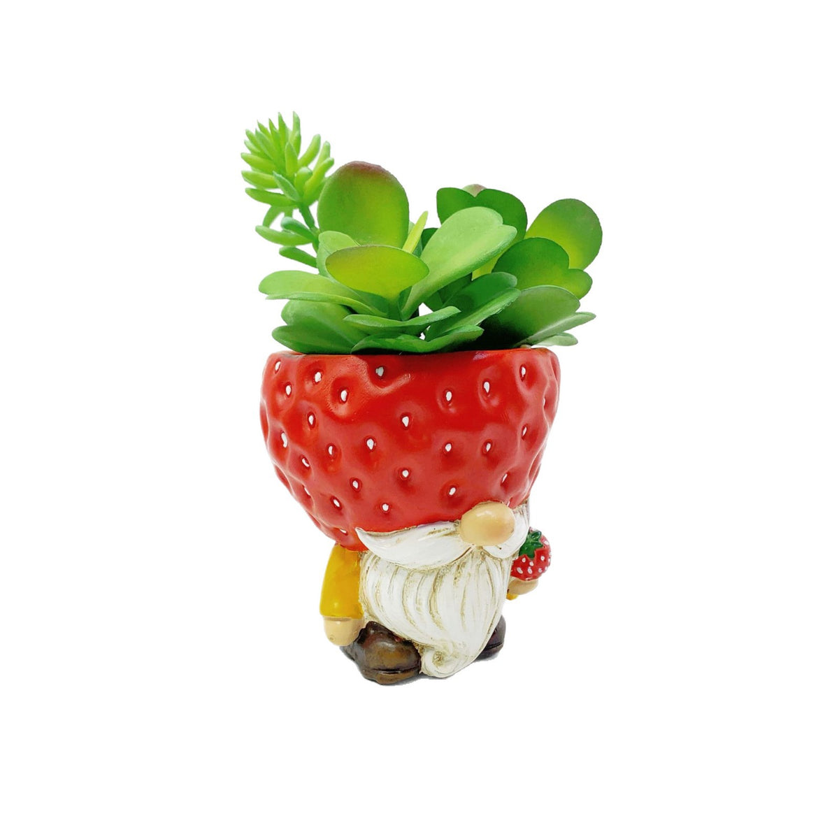Original flower pot figure with gnome motif Acalora