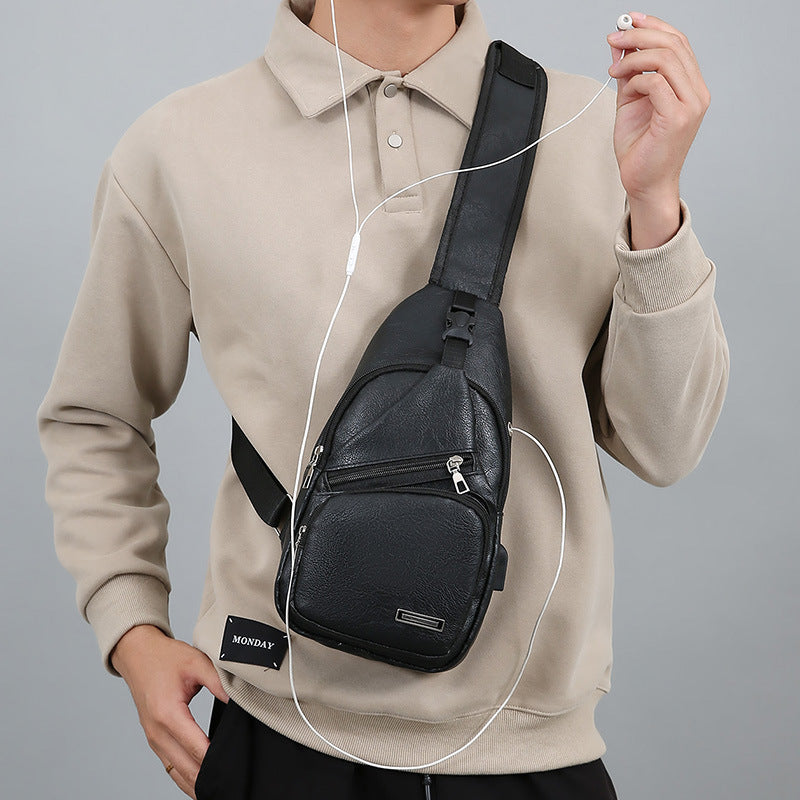 Multi-Compartment Stylish Sling Bag Acalora