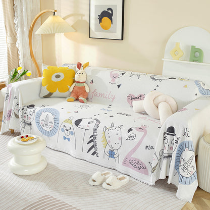 Adorable Cartoon Bear Sofa Cover
