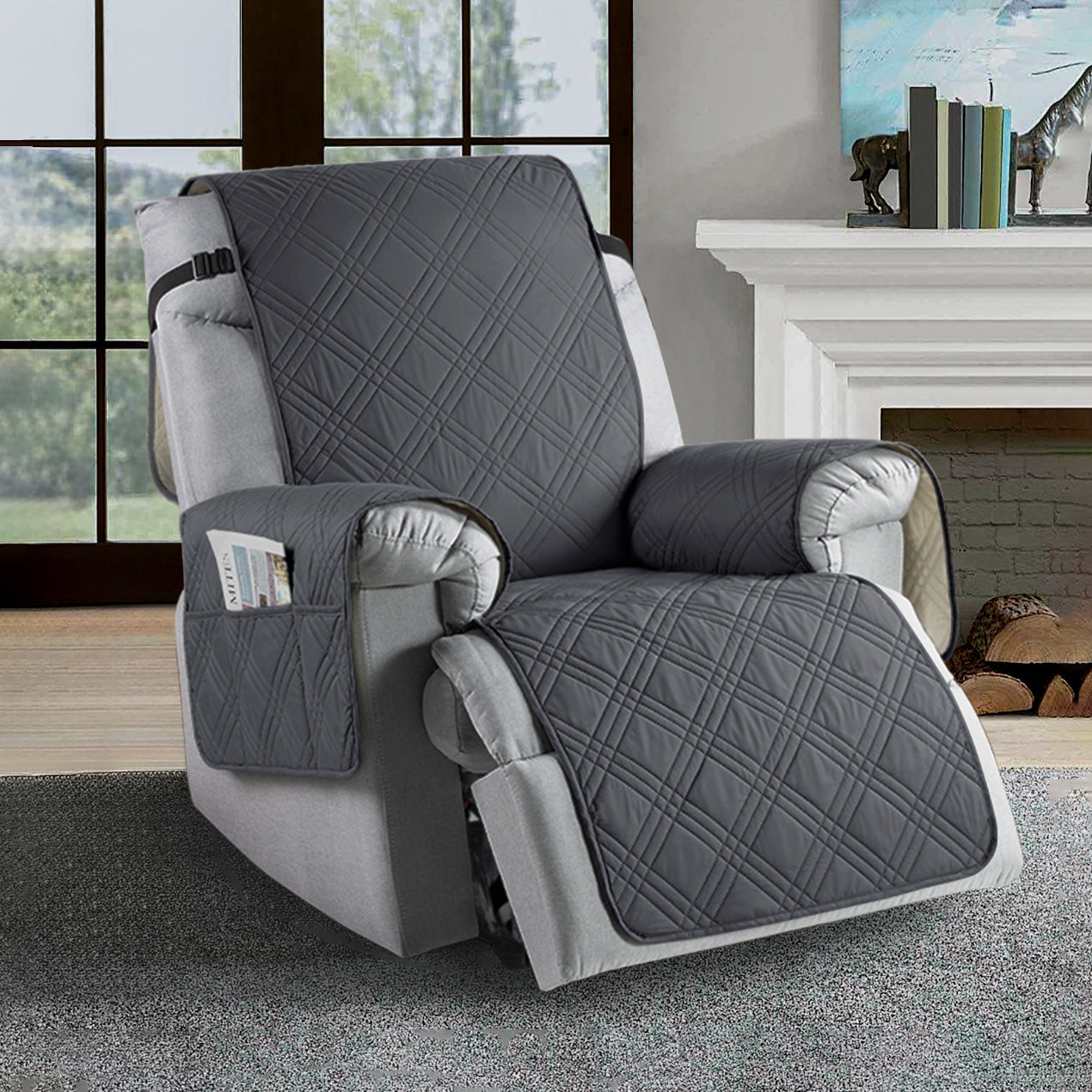 BowLift | Waterproof Recliner Slipcover | Durable Microfiber, Stain-Resistant & Universal Fit for Home Protection