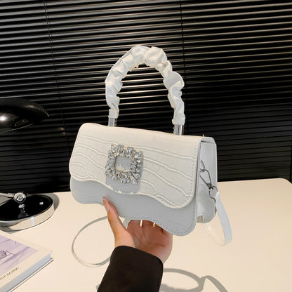 Glamorous Crocodile Texture Evening Handbag Acalora
