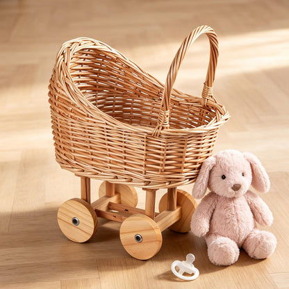Playful Flower Basket On Wheels Acalora