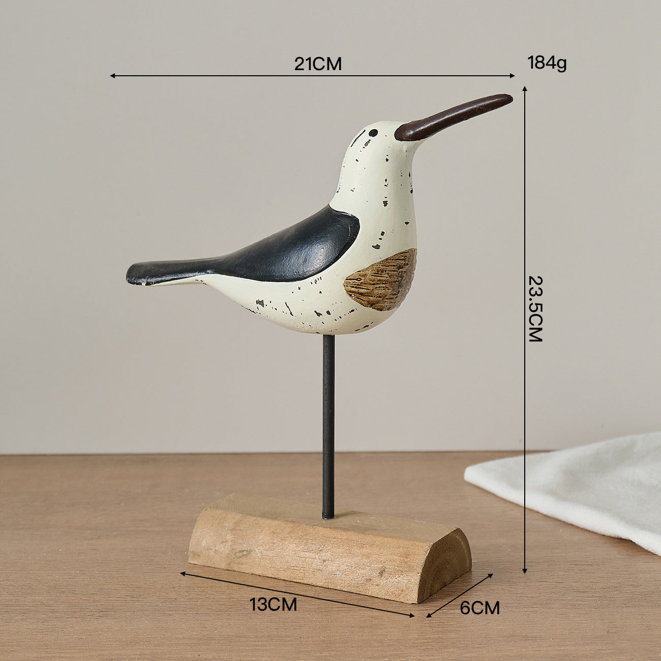 Decorative Bird Statue Display