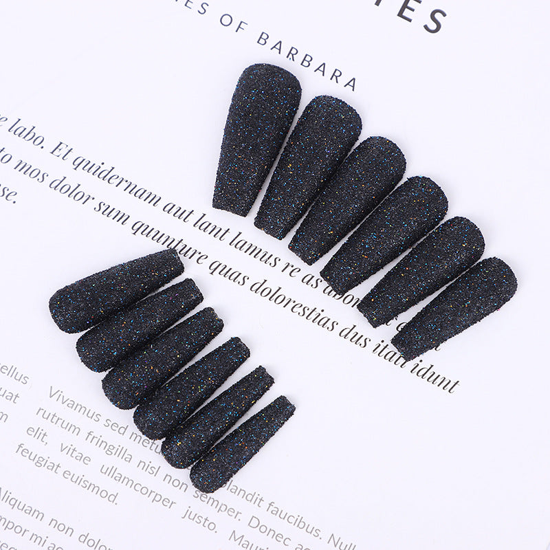 High-quality artificial nails with glitter effects Acalora