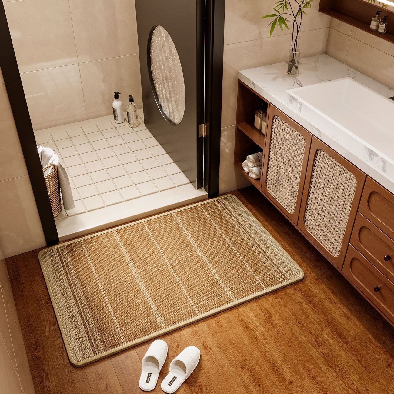 Textured Non-Slip Bathroom Mat