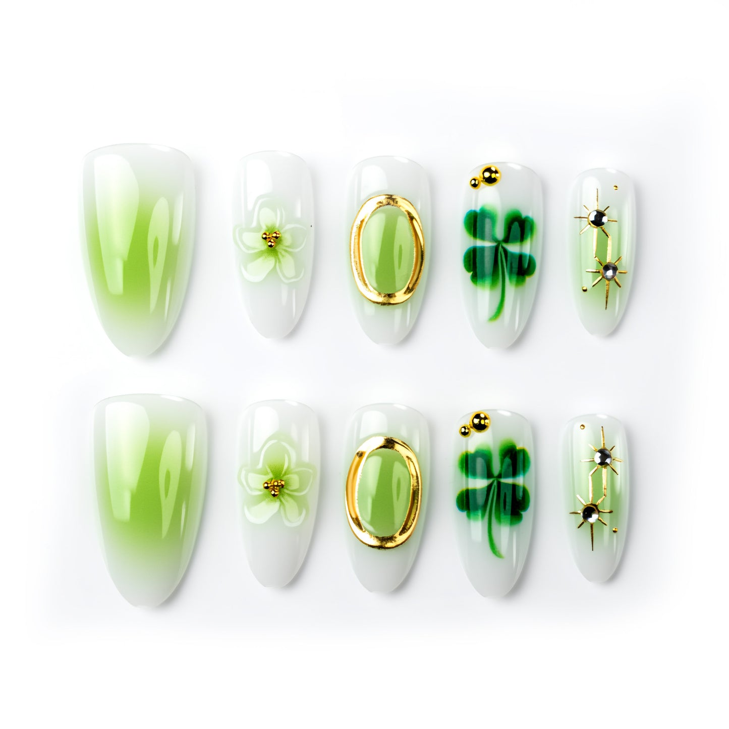 Floral Articulated Press-On Nail Set Acalora