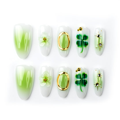 Floral Articulated Press-On Nail Set Acalora