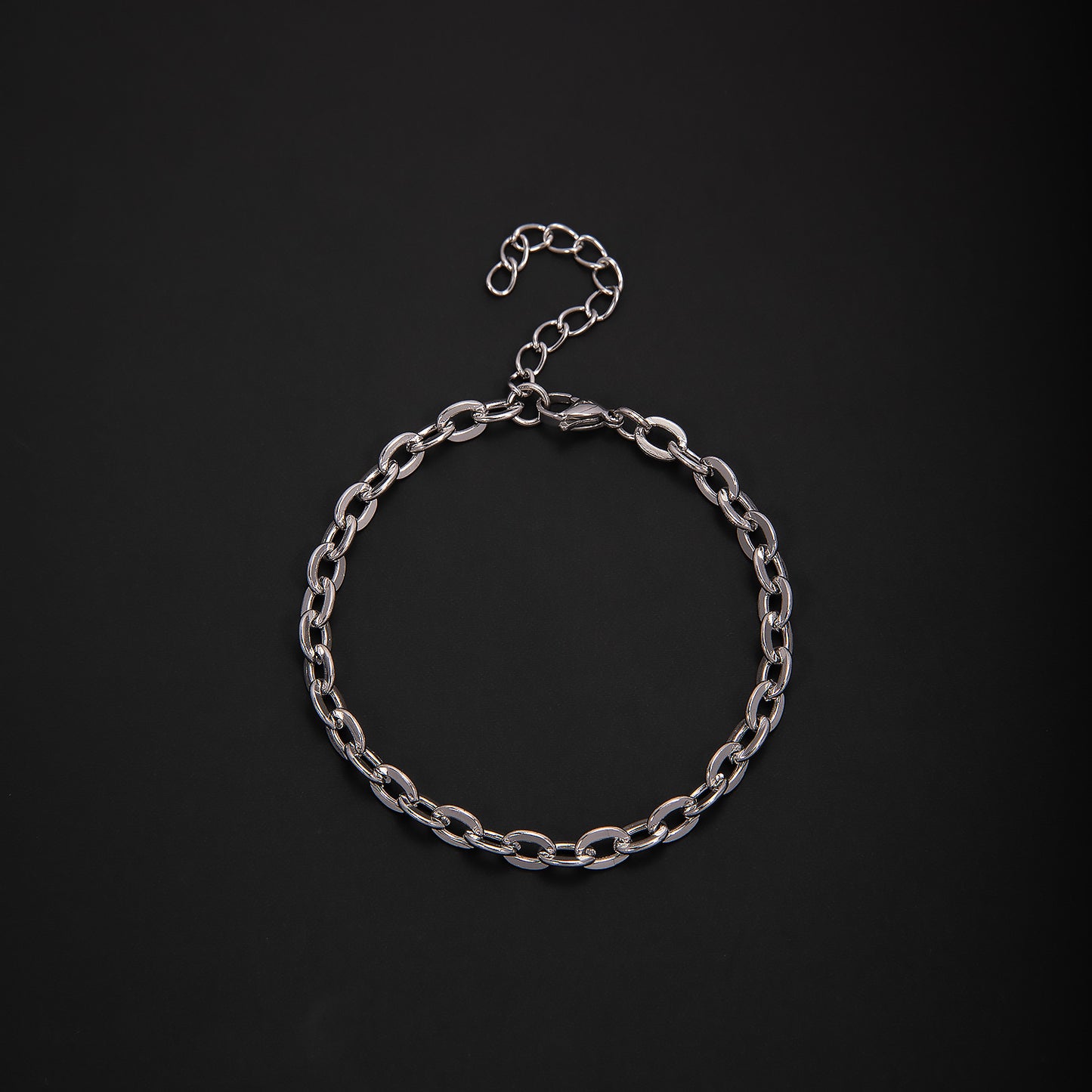 Textured Chain Link Bracelet Acalora