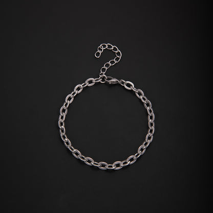 Textured Chain Link Bracelet Acalora