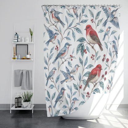 Coastal Marine-Inspired Shower Curtain