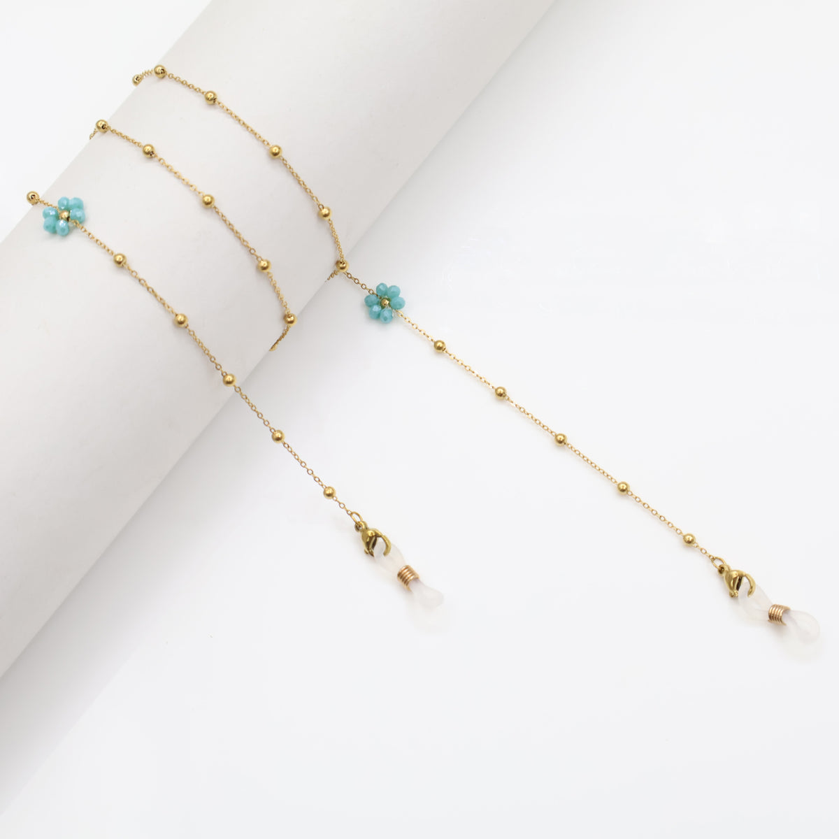 Floral Bead Eyewear Chain Acalora