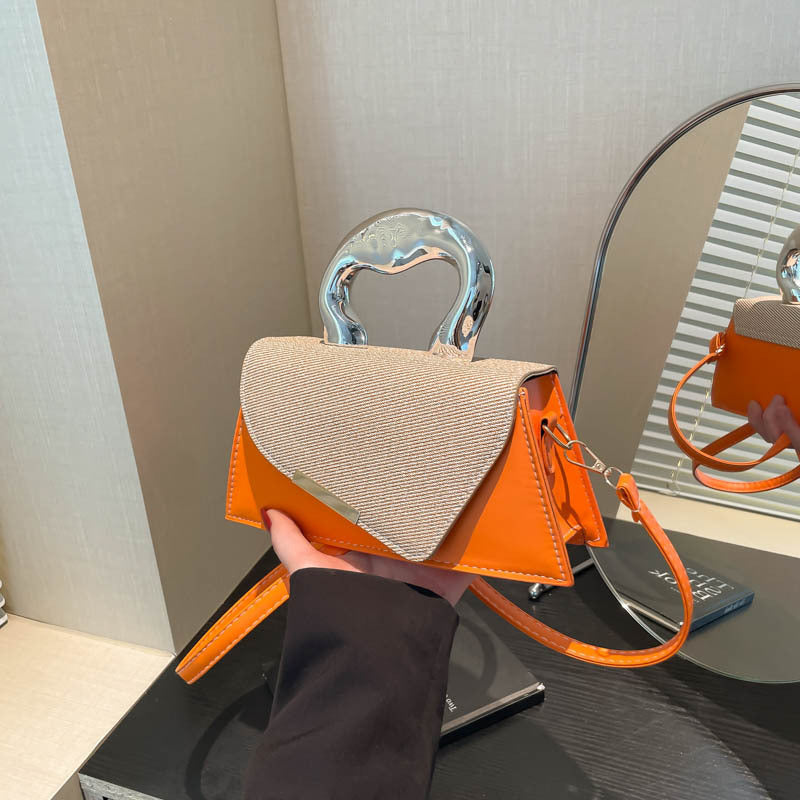 Stylish Geometric Structured Handbag Acalora