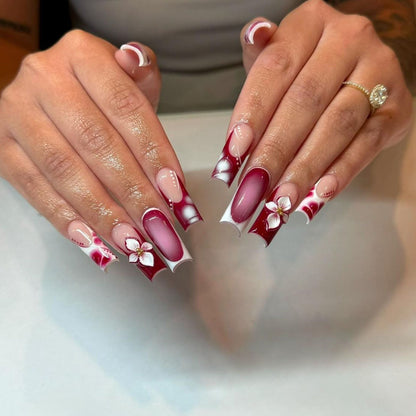 Floral Nail Art Extensions Acalora