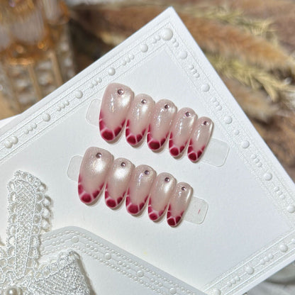Elegant Gel Press-On Nail Set Acalora