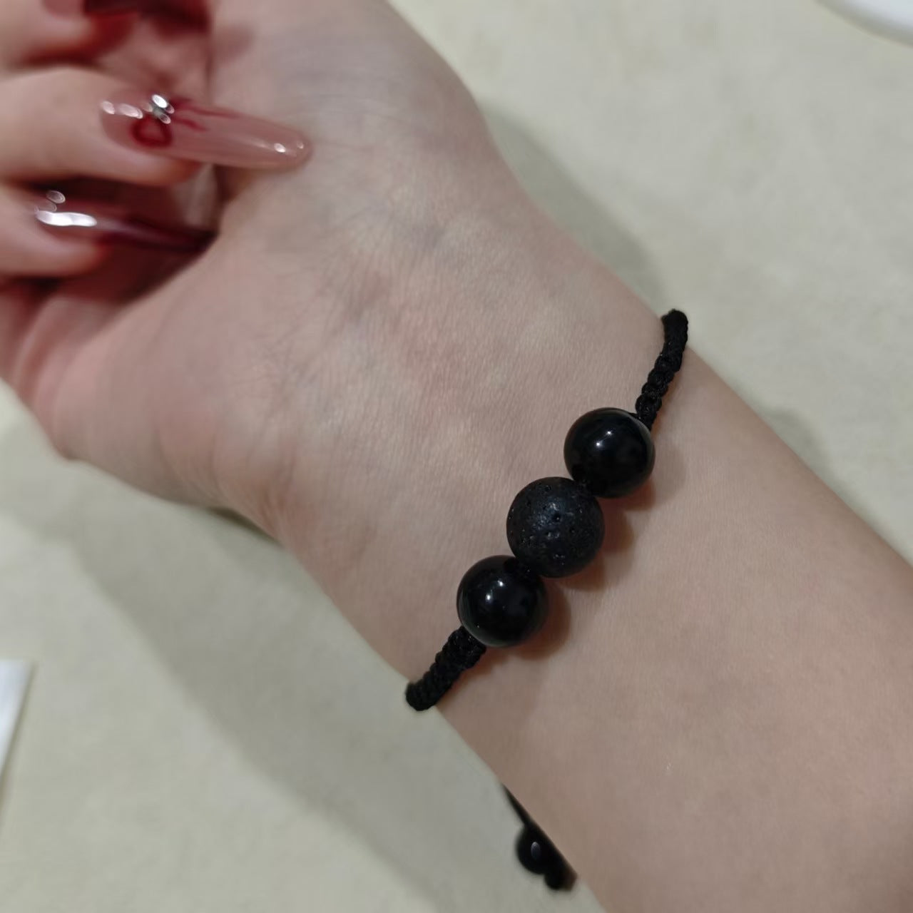 Adjustable Lava Stone Bracelet Acalora