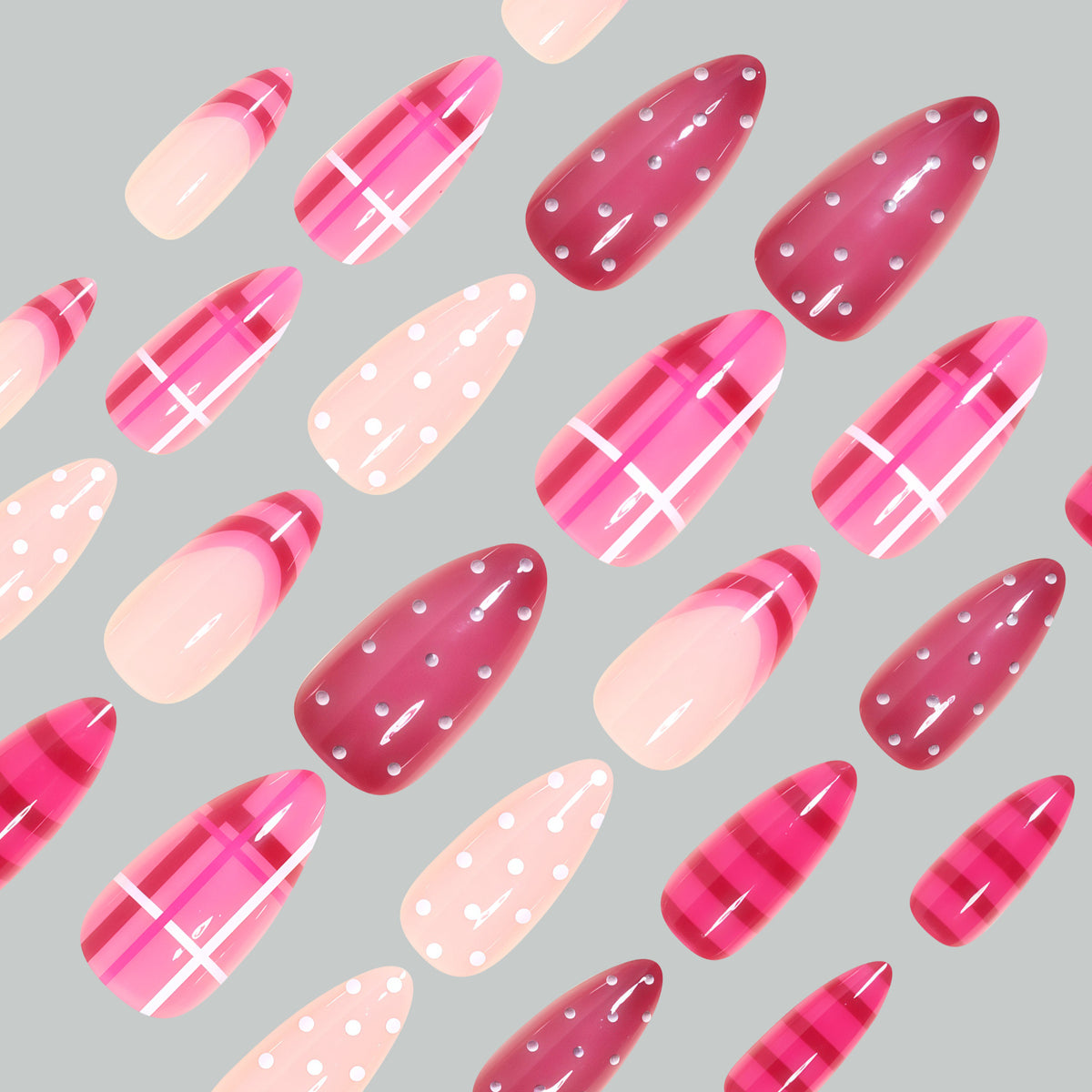 Artistic Glossy Stiletto Press-On Nail Set Acalora