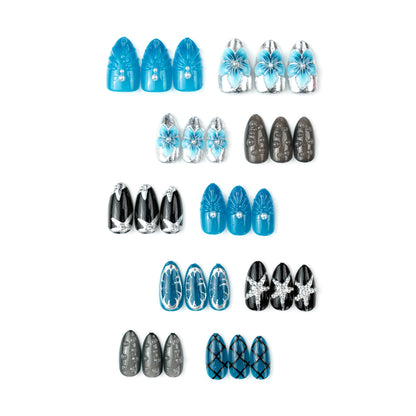 Artificial nail set with extravagant design Acalora