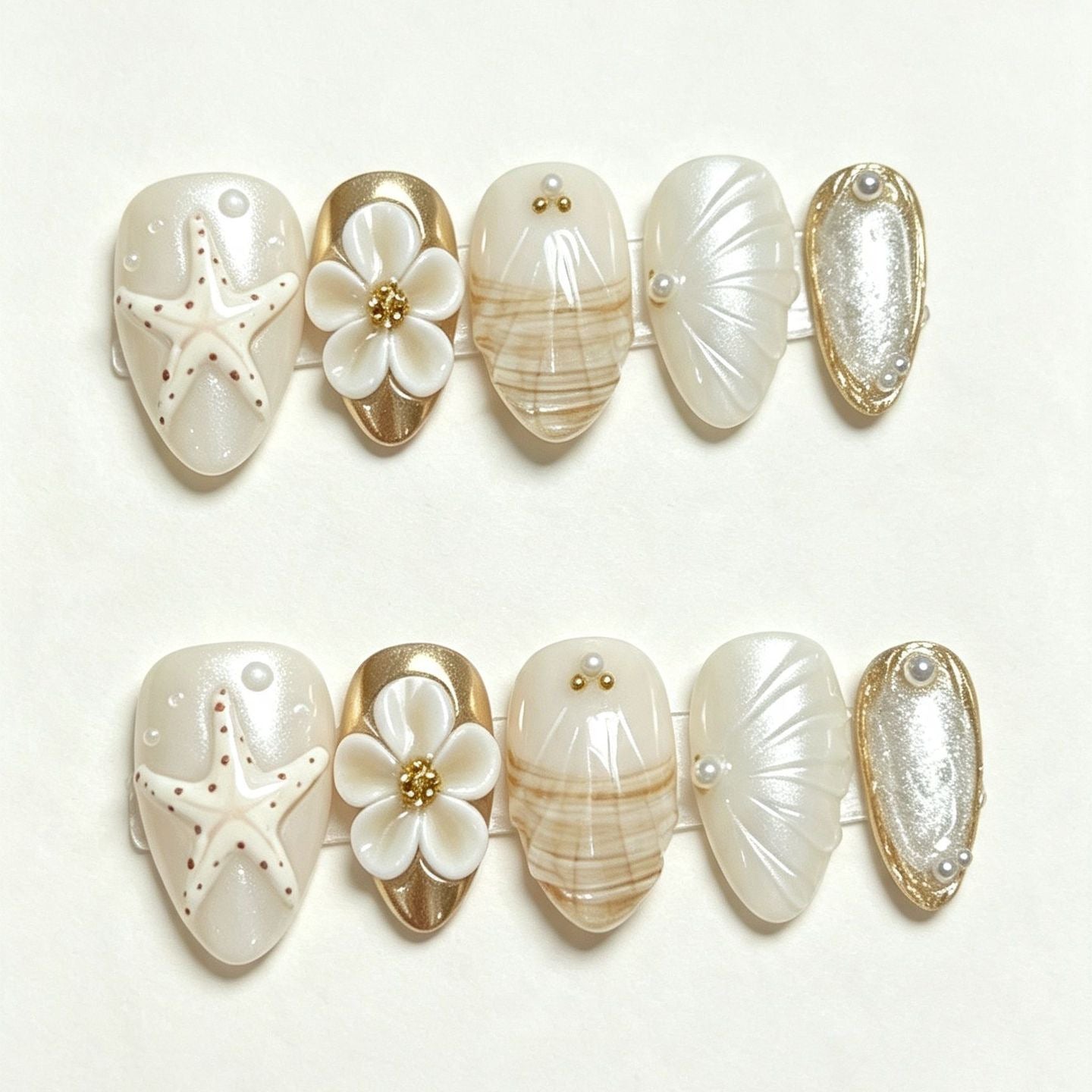 Premium Decorative Press-On Nail Art Collection Acalora