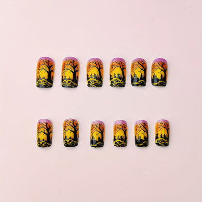 Dramatic Halloween-Themed Nail Art Acalora