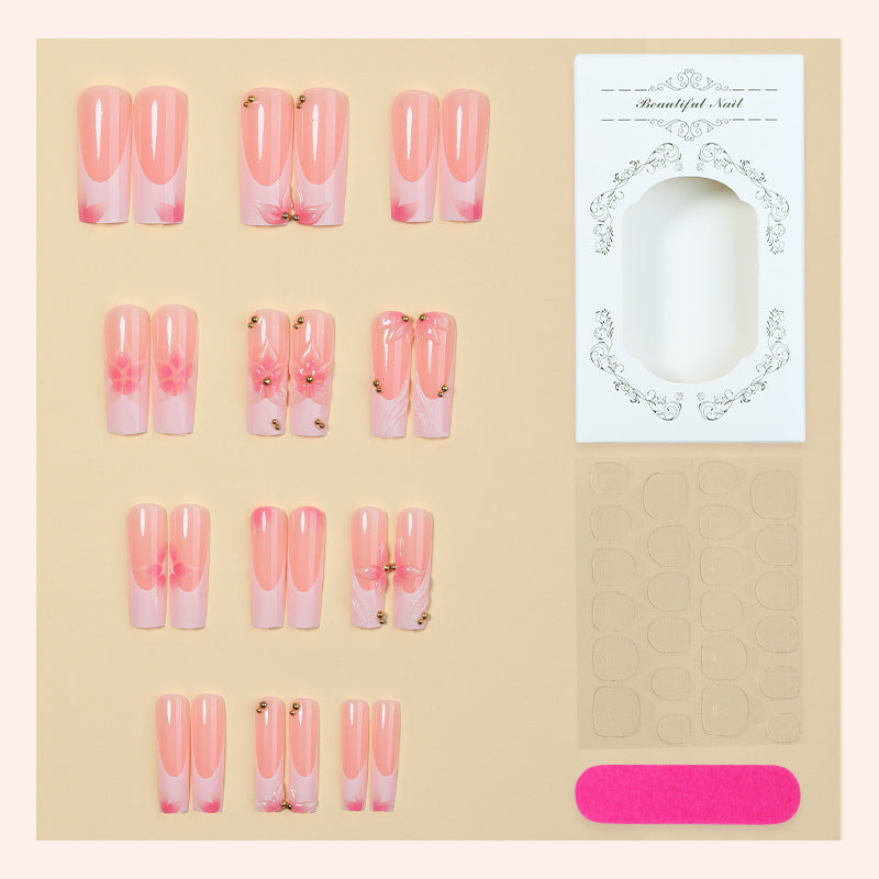 Elegant Decorative Press-On Nails Kit Acalora