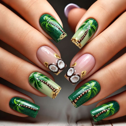 Tropical Style Artificial Nails Acalora