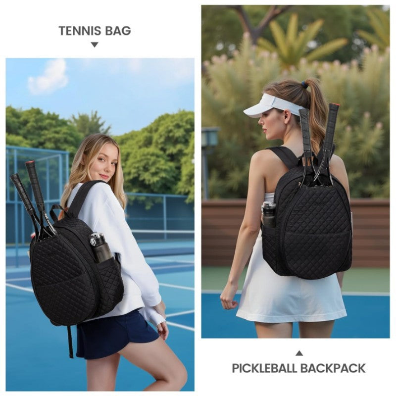 Stylish Quilted Tennis Backpack Acalora