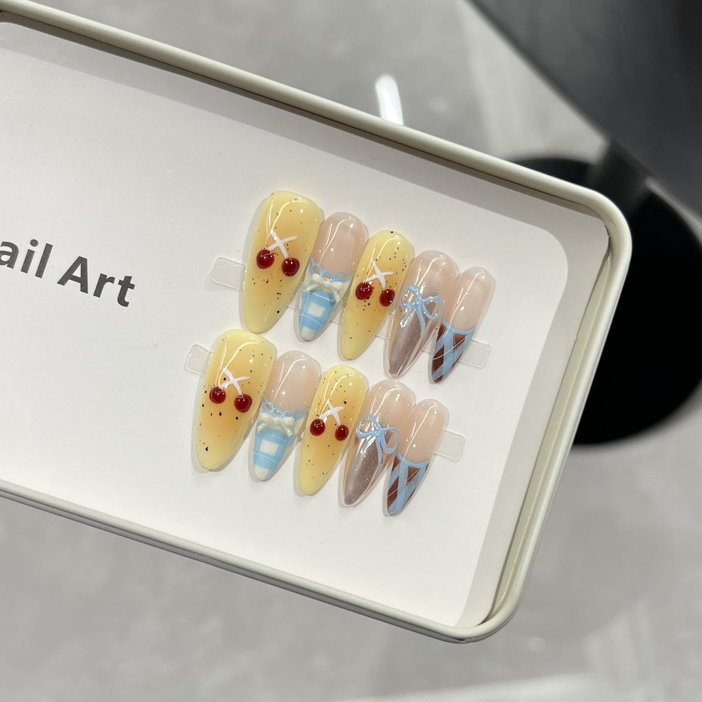 Charming Character-Inspired Press-On Nail Art Set Acalora
