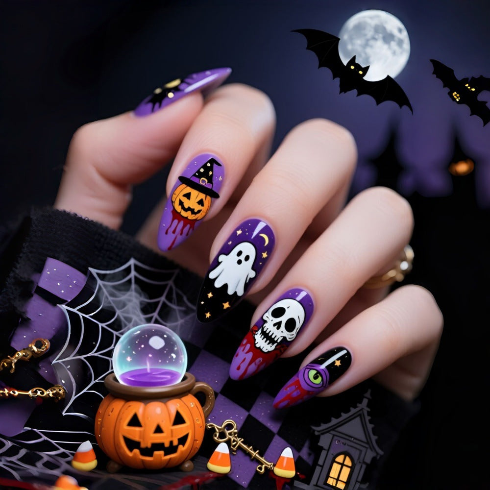 Creative Halloween-style artificial nails Acalora