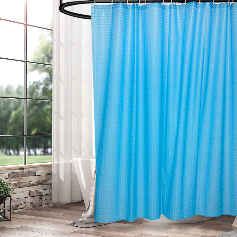 Textured Water-Repellent Shower Curtain