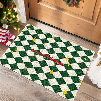 Festive Holiday-Themed Door Mat