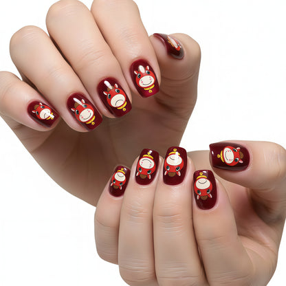 Funny art nails with animal motifs Acalora