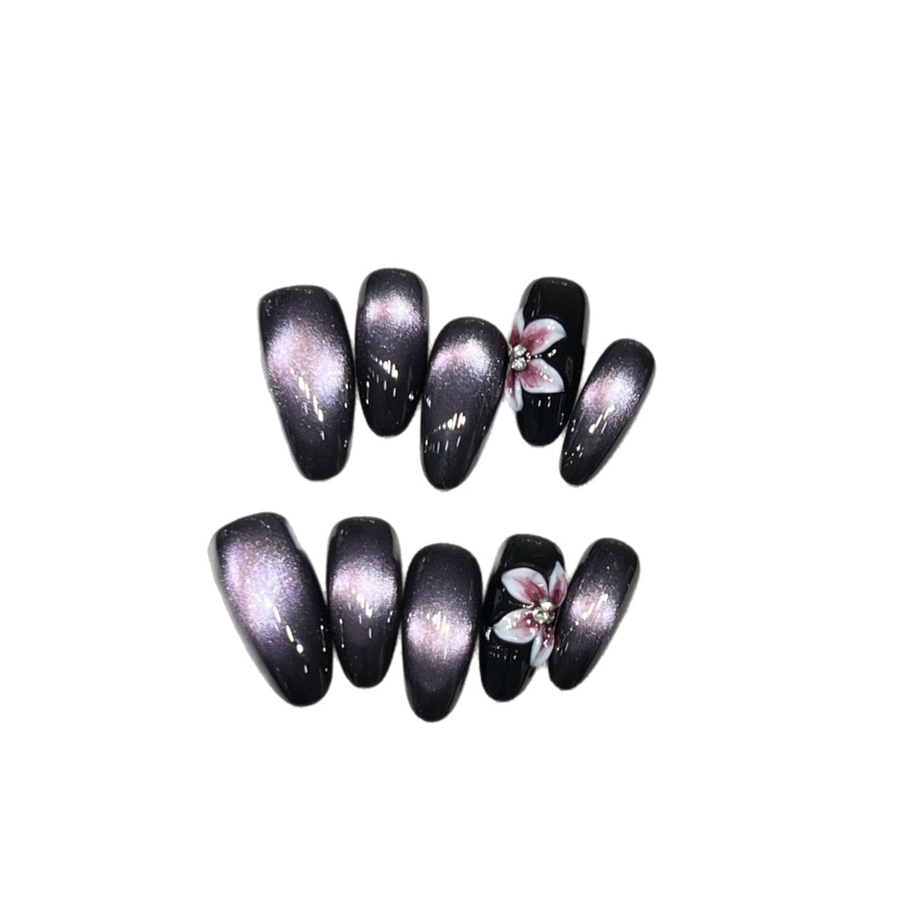 Elegant Ombre Stiletto Press-On Nail Design Acalora
