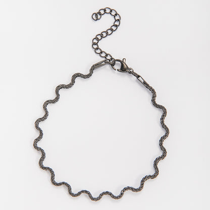 Elegant Wavy Chain Necklace Acalora