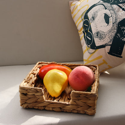 Natural woven storage basket