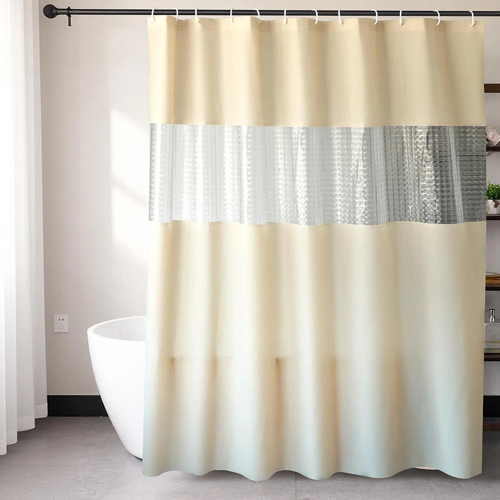 Textured Waterproof Shower Curtain