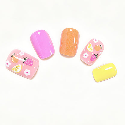 Fruit-Inspired Press-On Nail Art Set Acalora