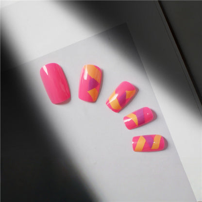 Vibrant Nail Art Press-On Set Acalora