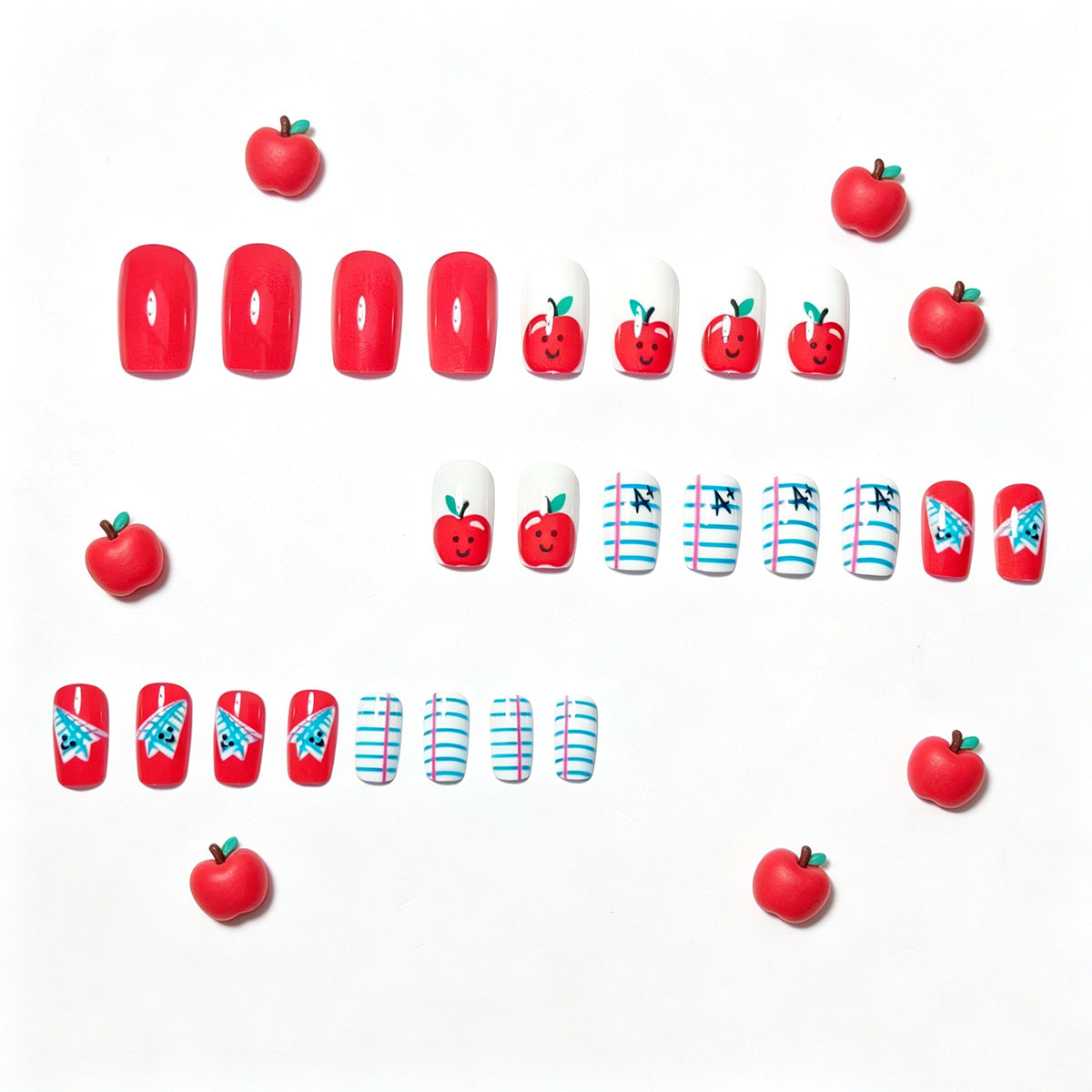 Creative School-Themed Nail Art Acalora