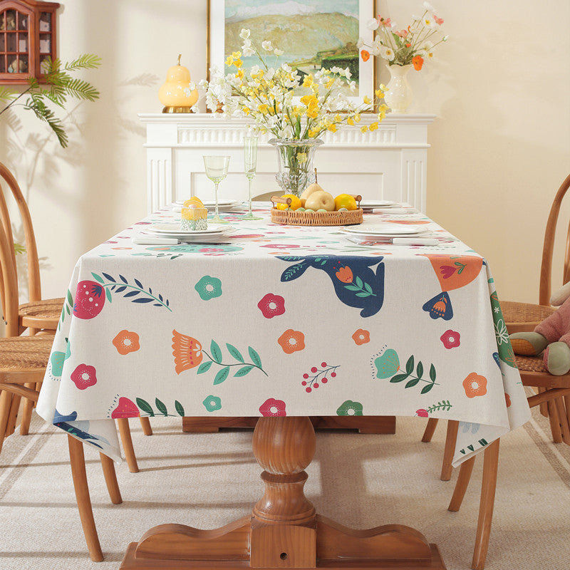 Floral Print Table Cover