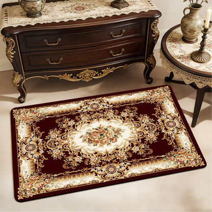 Vintage Floral Design Bath Mat Acalora