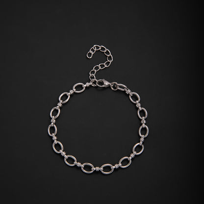Elegant Geometric Link Bracelet Acalora