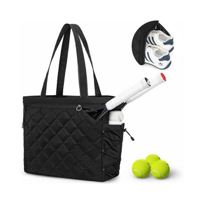 Quilted Tennis Tote Bag Acalora