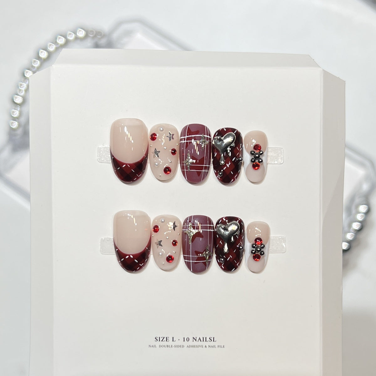 Themed Press-On Nail Art Set with Hello Kitty Designs Acalora