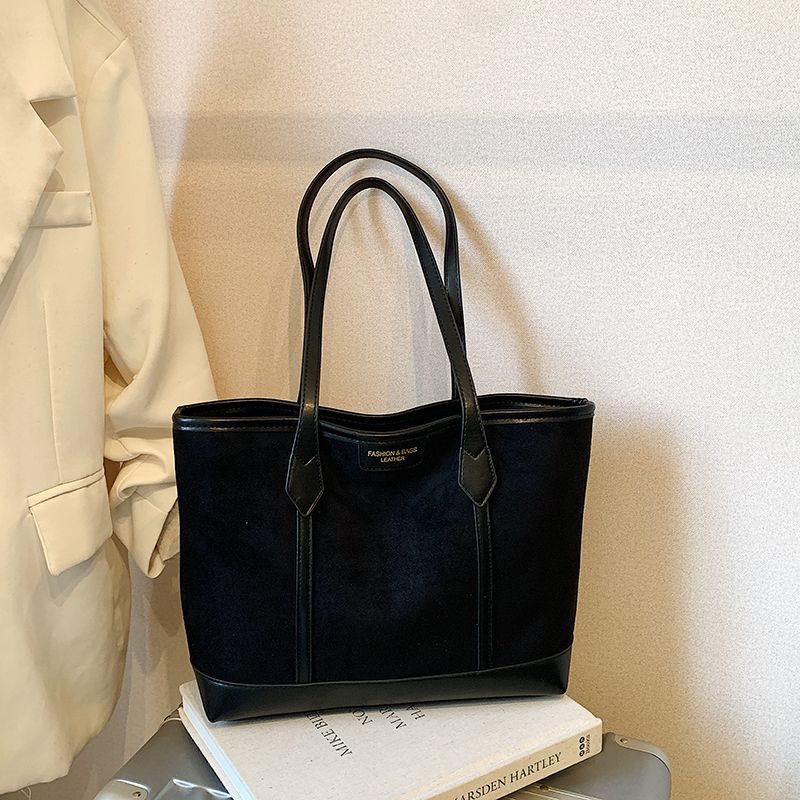 Spacious Suede Tote Bag Acalora