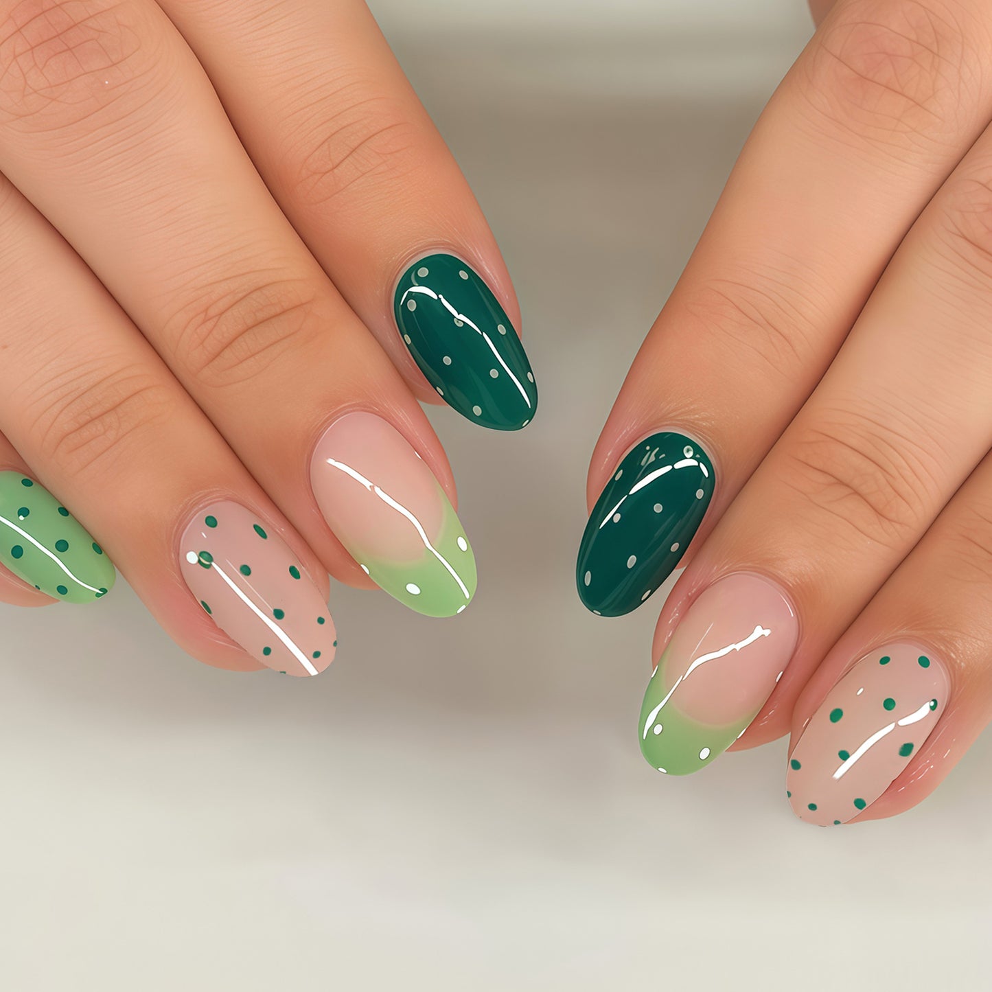 Playful Polka Dot Nail Wraps Acalora