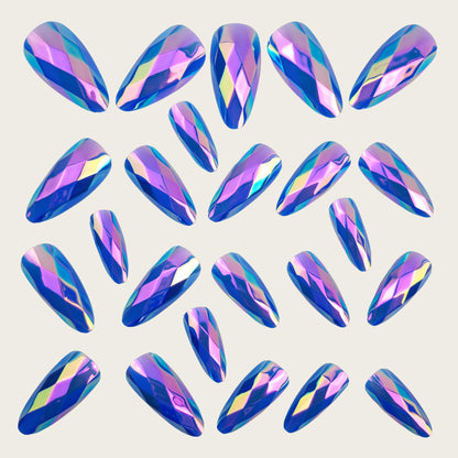 Artificial nails with faceted design Acalora