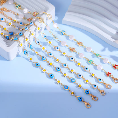 Eye Charm and Daisy Bracelet Acalora