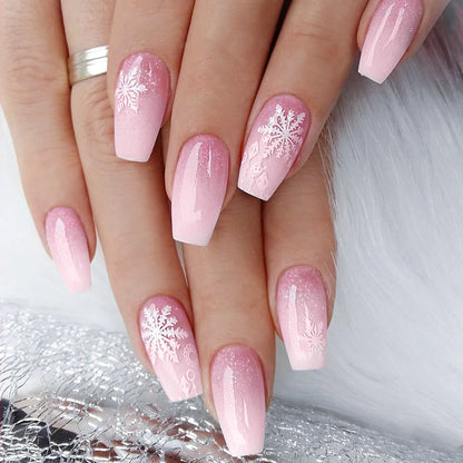 Decorative Press-On Nail Art Set with Unique Floral Patterns Acalora